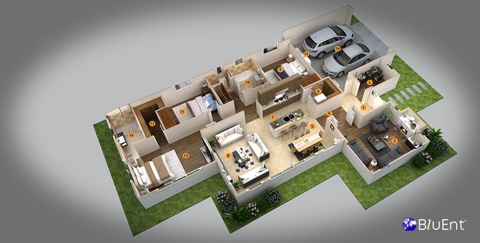 Architectural Walkthrough Portfolio for Home Builder
