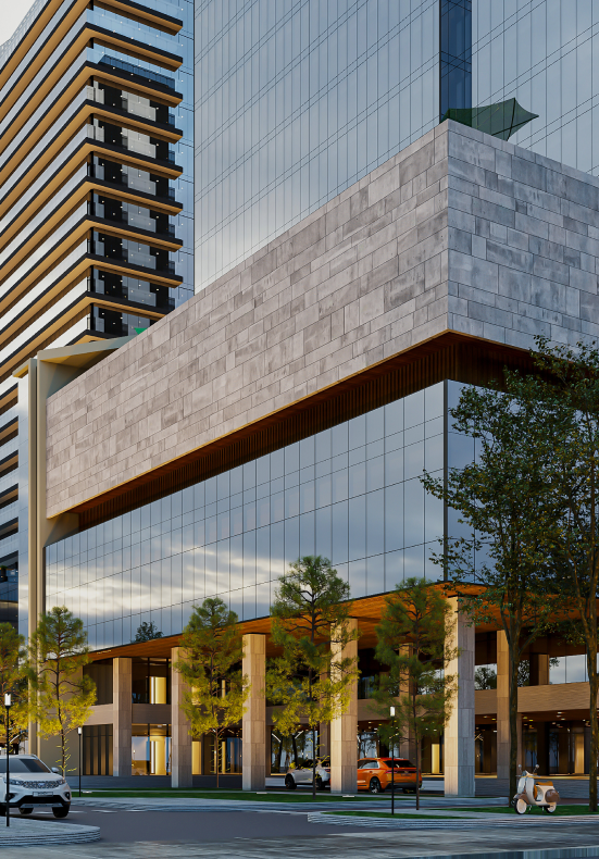 3D Commercial Rendering Services for Offices & Building Visualization