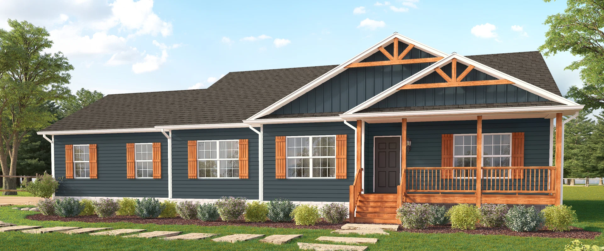 3D Exterior Rendering of a Luxury Residential
