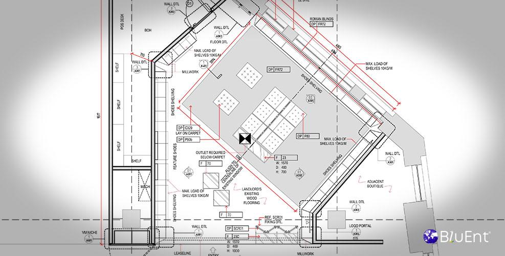 Interior Construction Drawing Portfolio for Interior Designer
