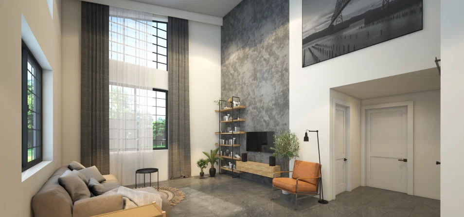 3D Interior Rendering of the Hall