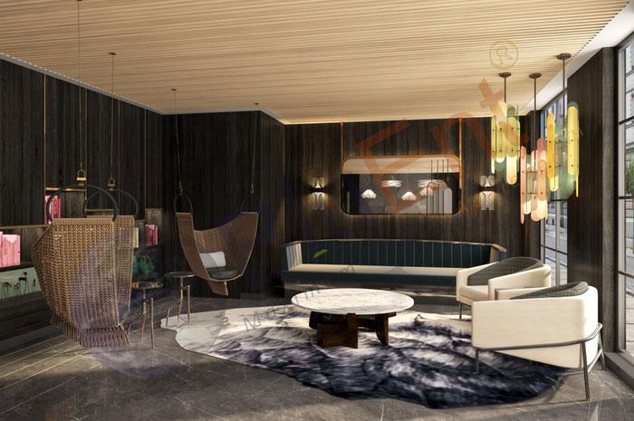 3D Interior Rendering of Hotel Lobby by BluEnt