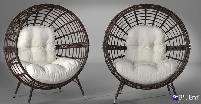 3D Product Rendering of Two Chairs: Sample by BluEnt
