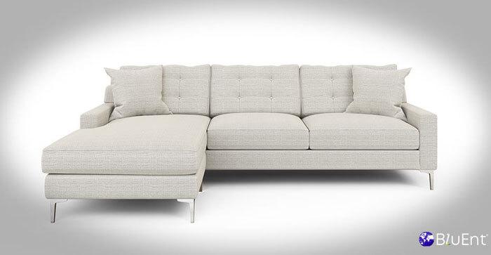 Product rendering: white sofa by BluEnt